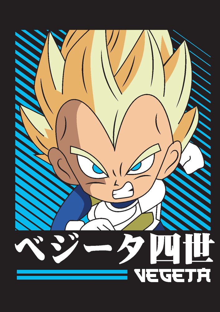Vegeta Chibi Anime Character