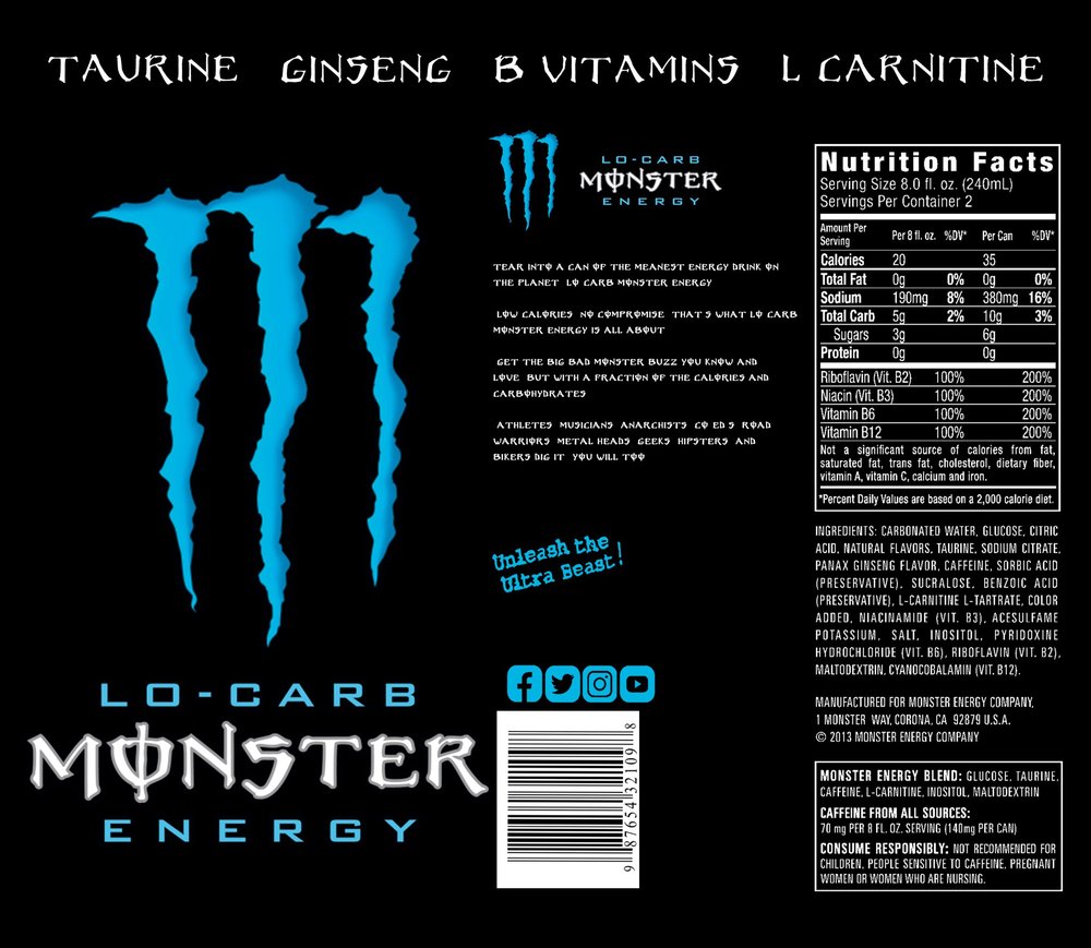 Monster Lo-Carb Energy