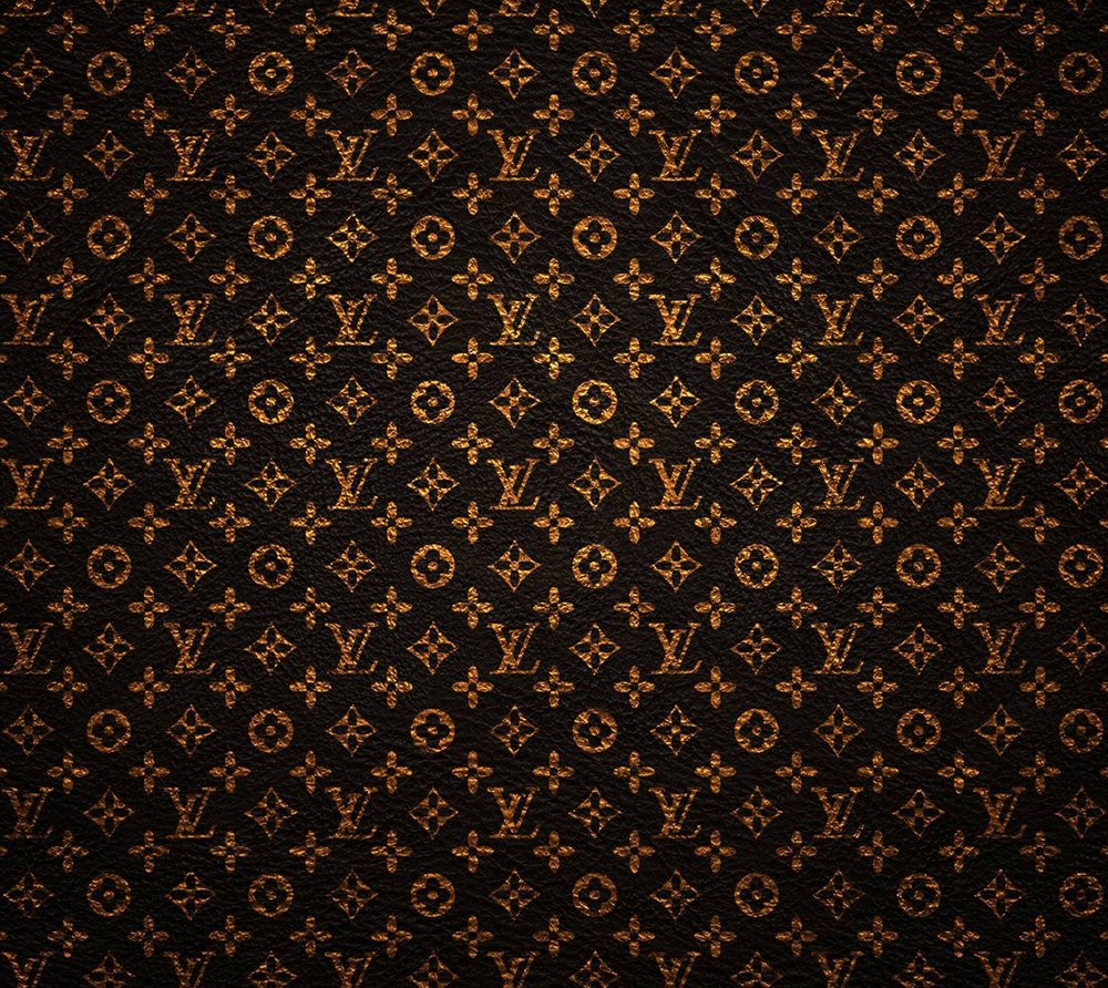Luxury Monogram Pattern Gold On Black