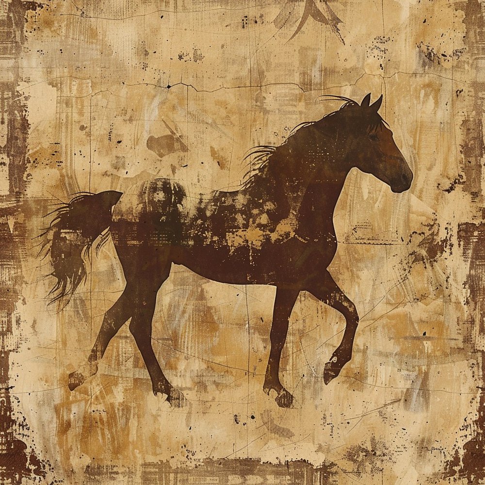 Galloping Horse Grunge