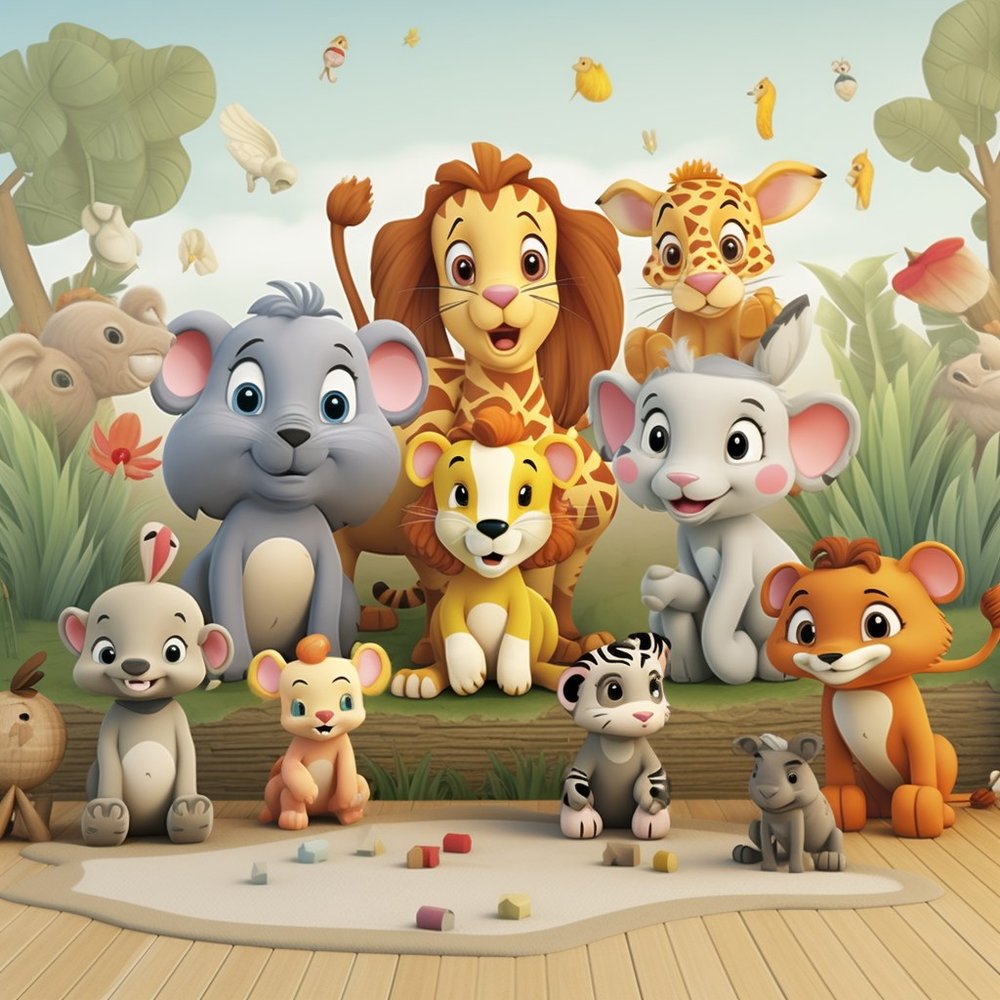 Kawaii Safari Animals Nursery