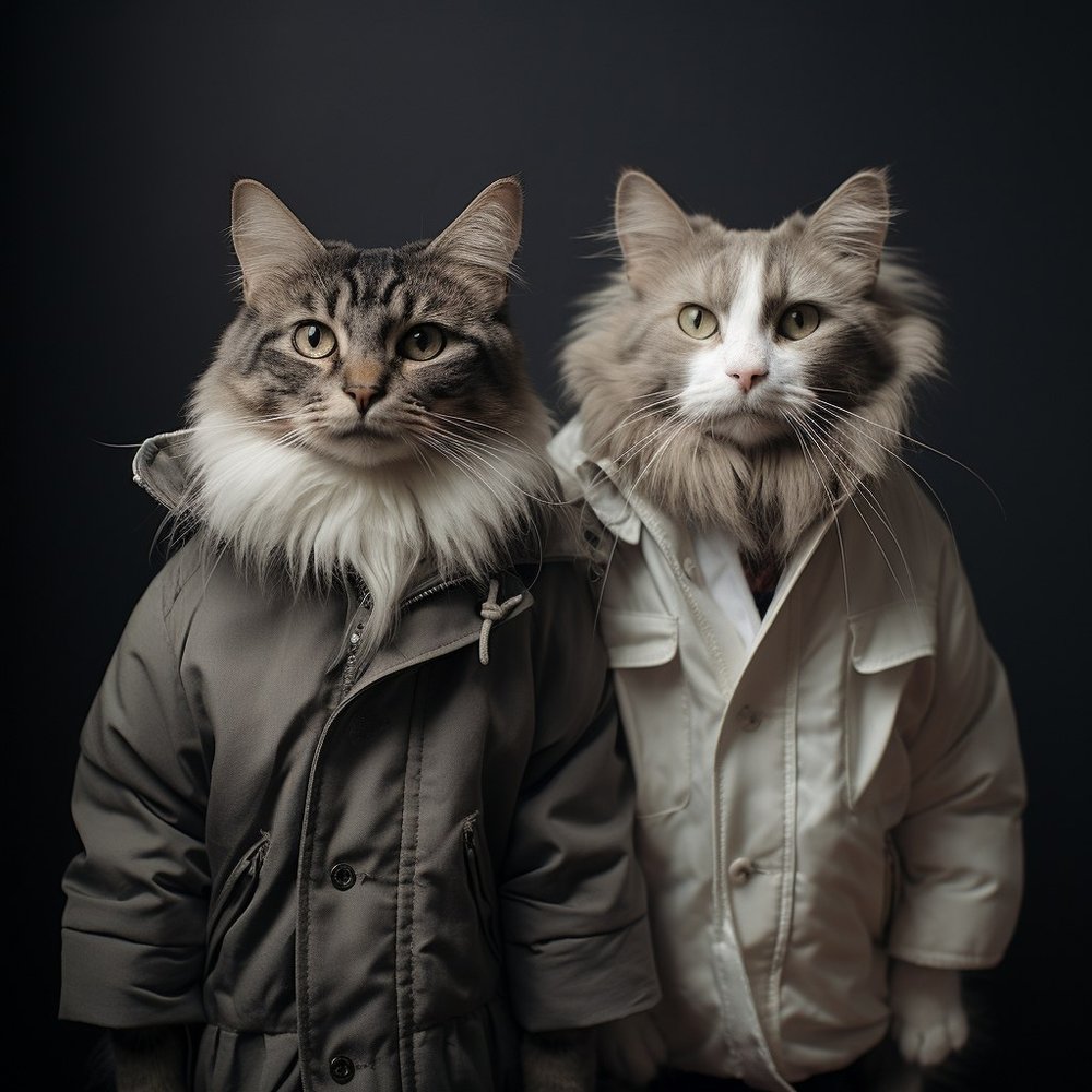 Cats in Business Jackets