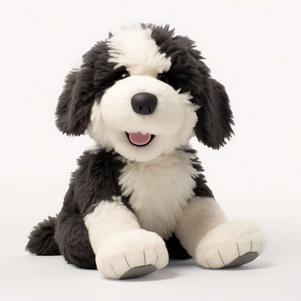 Cute Black and White Puppy