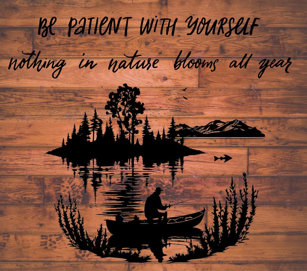 Fishing Lake Silhouette