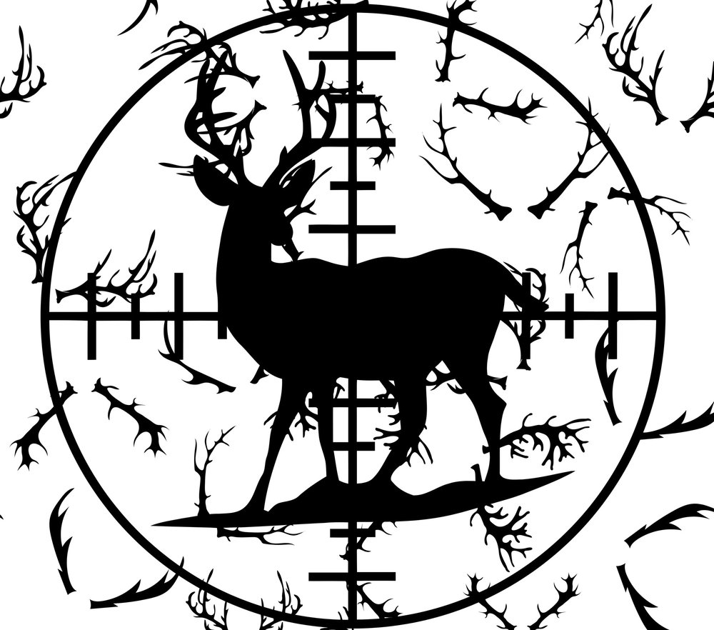 Deer Hunting Scope Silhouette