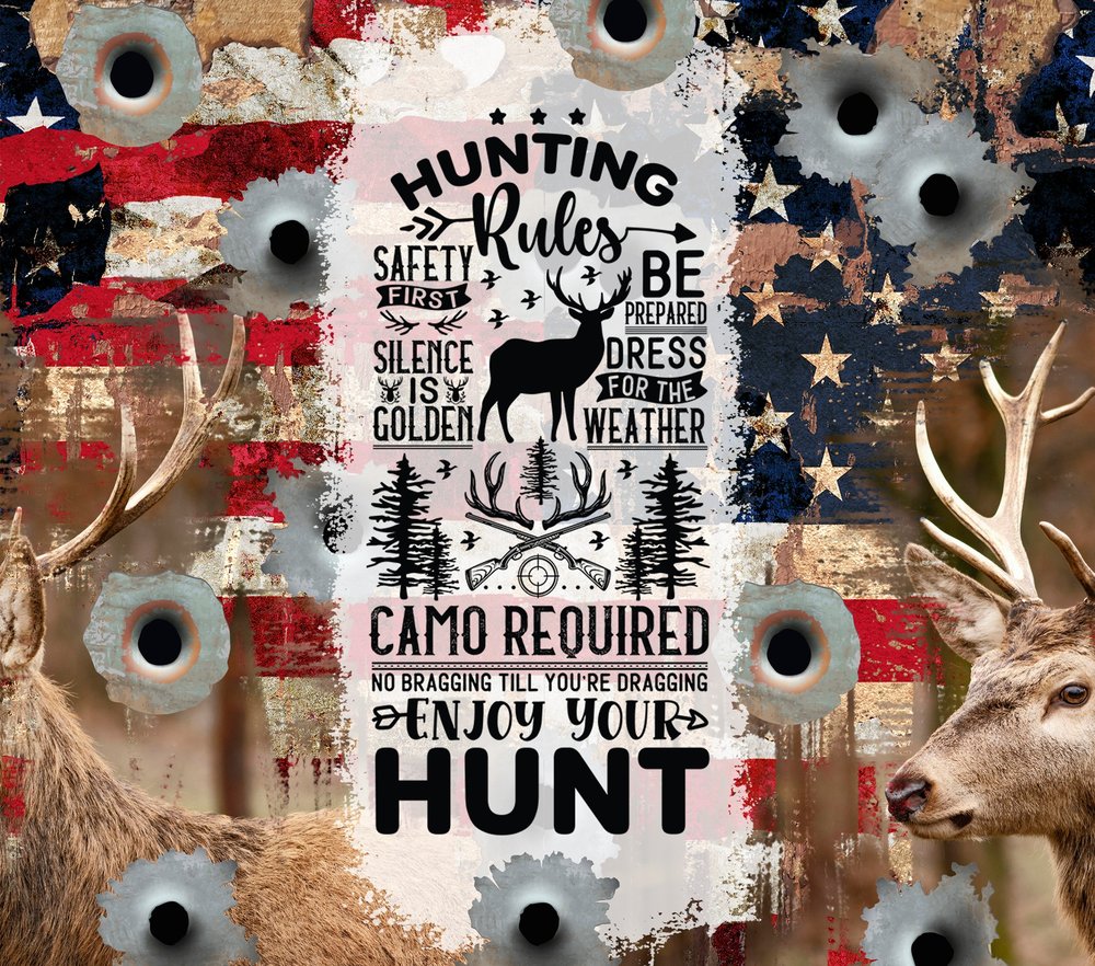 Hunting Rules — Multicolor Distressed