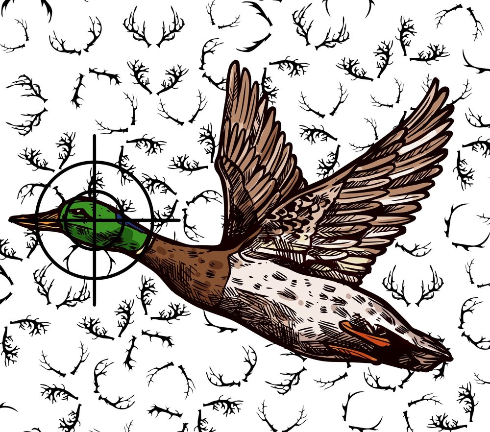 Hunting Duck with Rifle Scope