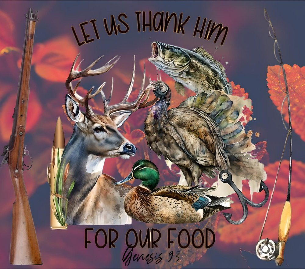 Let Us Thank Him Hunting Collage