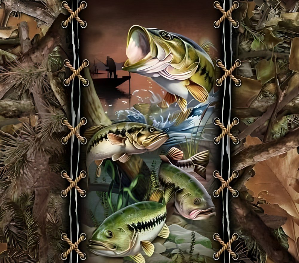 Bass Fishing Collage