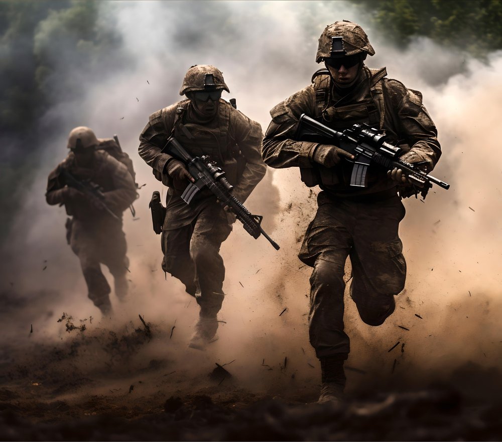 Soldiers Combat Dust Storm