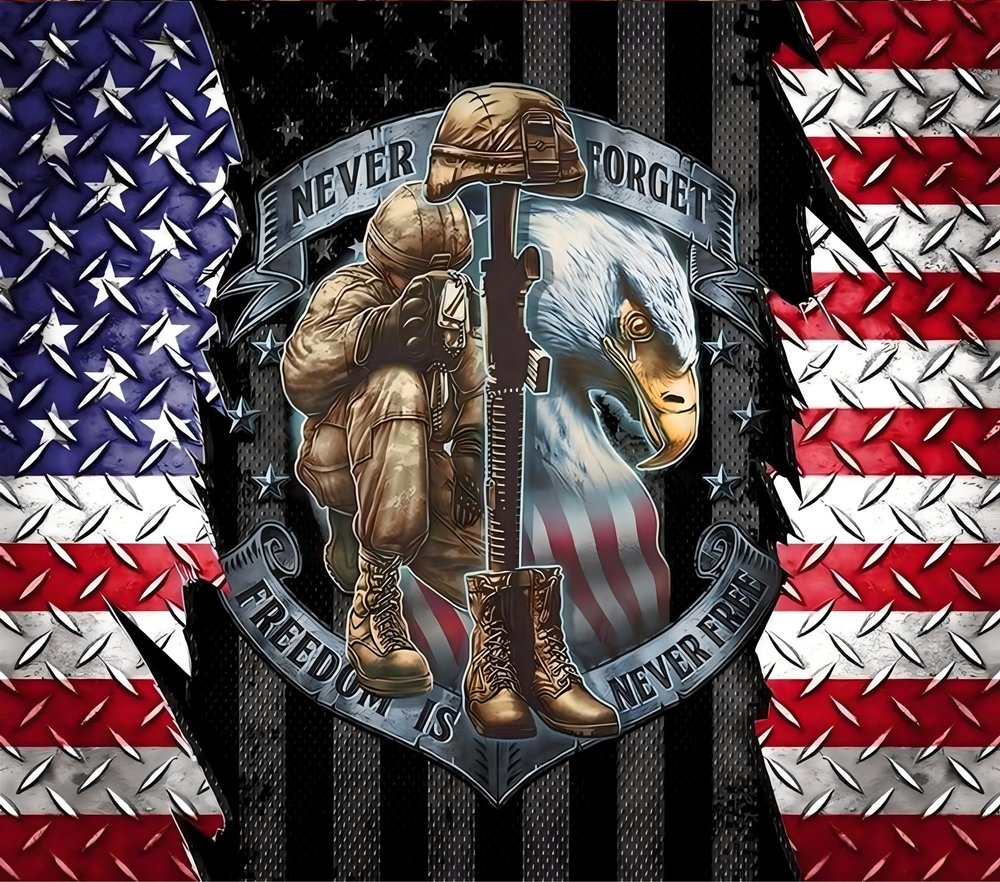 Never Forget Fallen Soldier Memorial