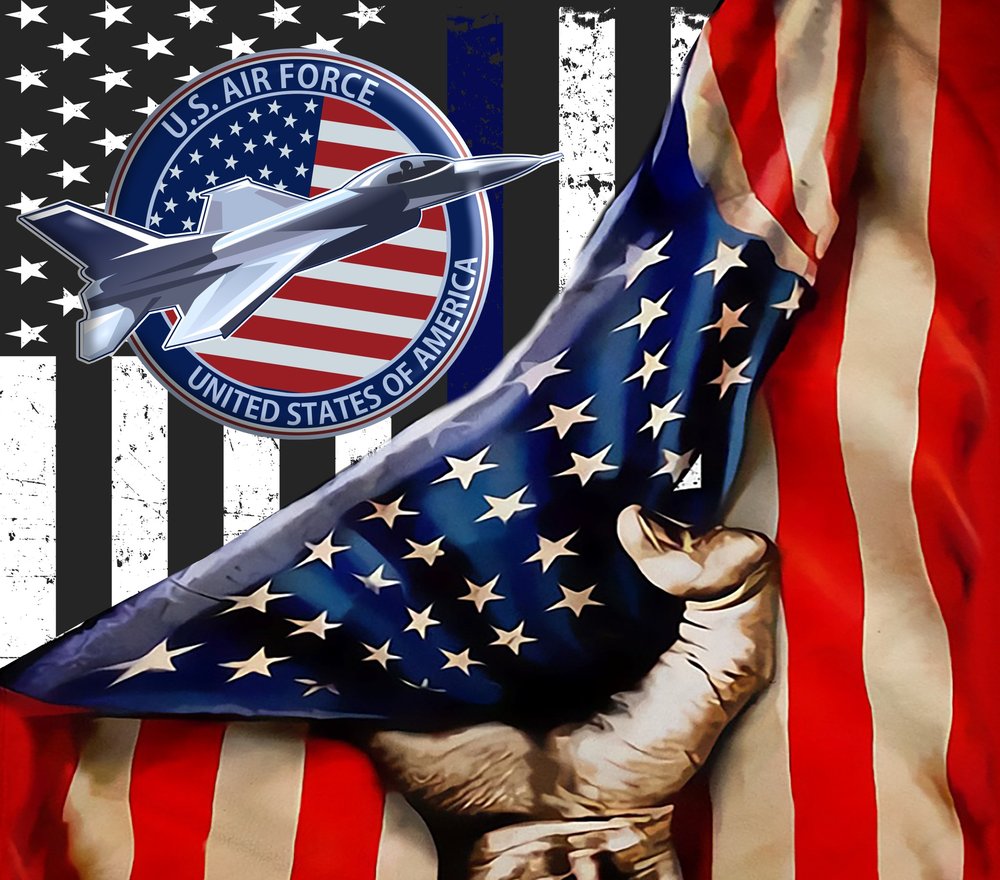 US Air Force Patriotic Flag Design