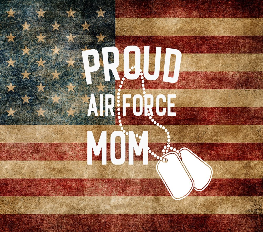 Proud Air Force Mom Flag