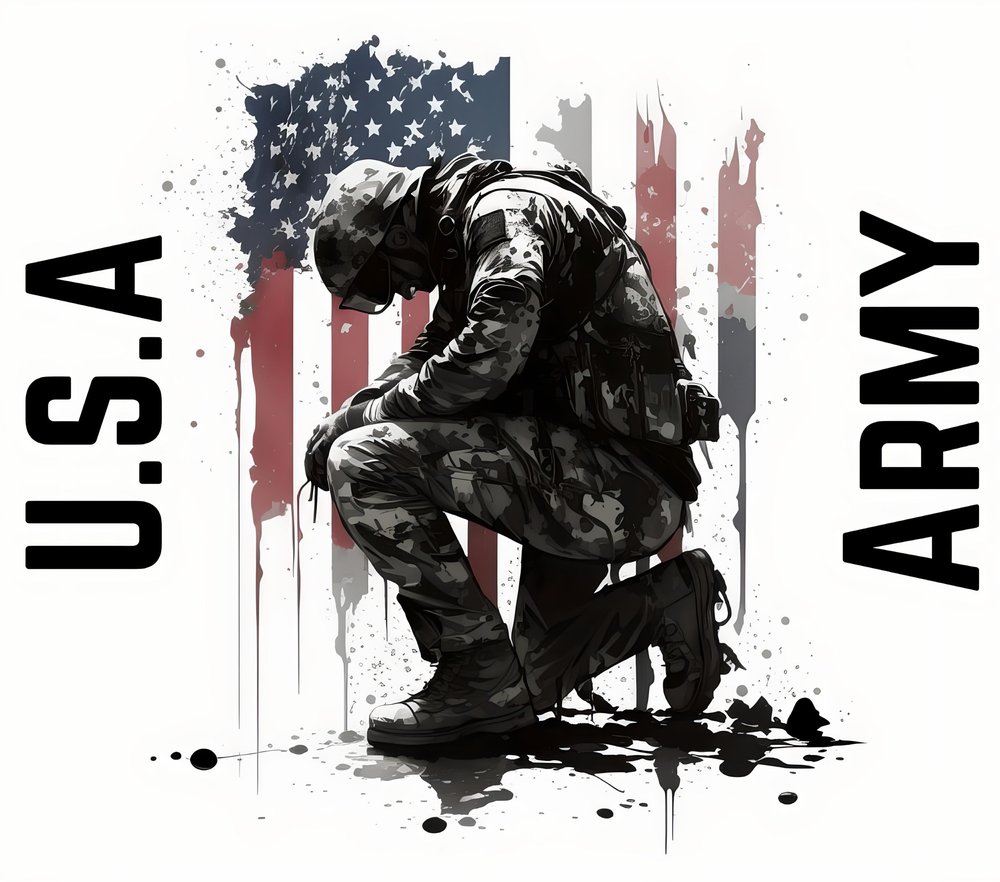 U.S.A. Army Soldier Patriotic Design