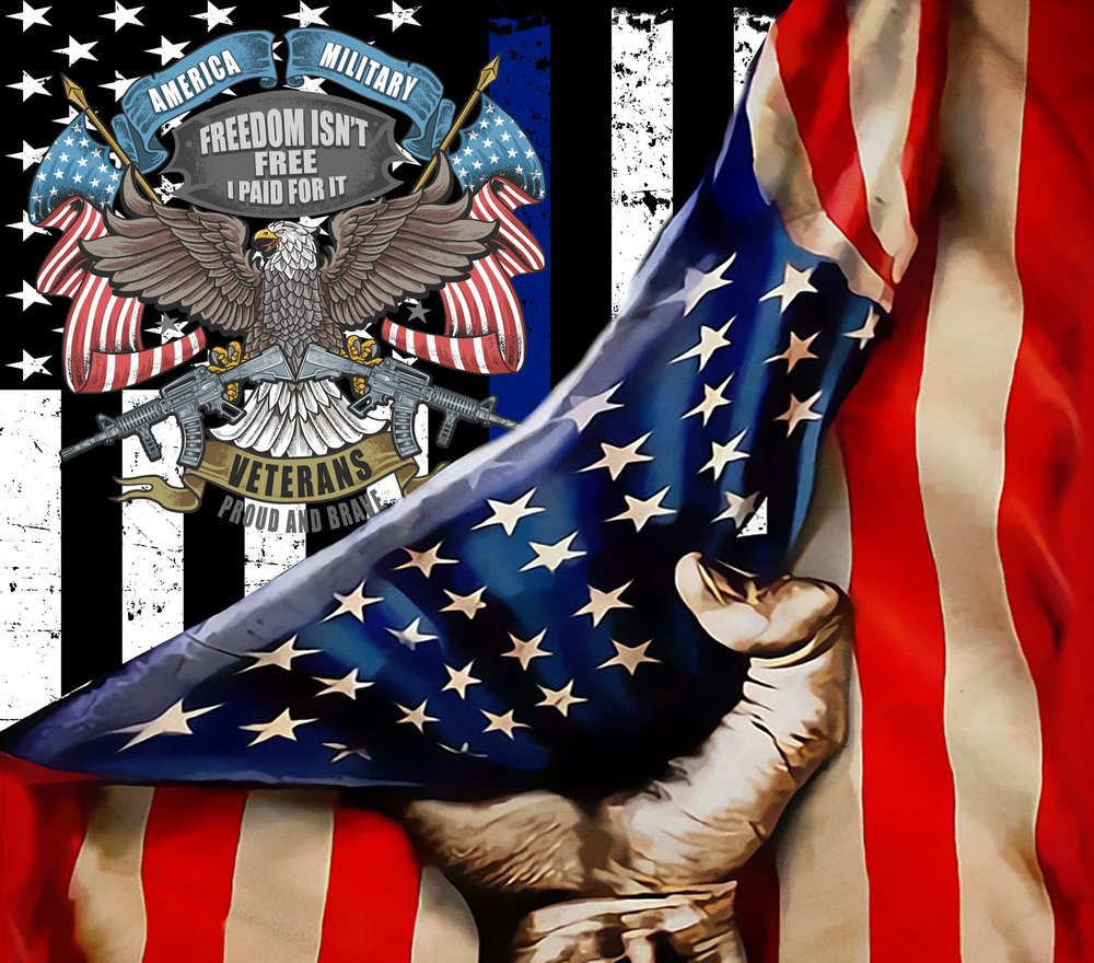 Military Freedom Veterans Patriotic Design