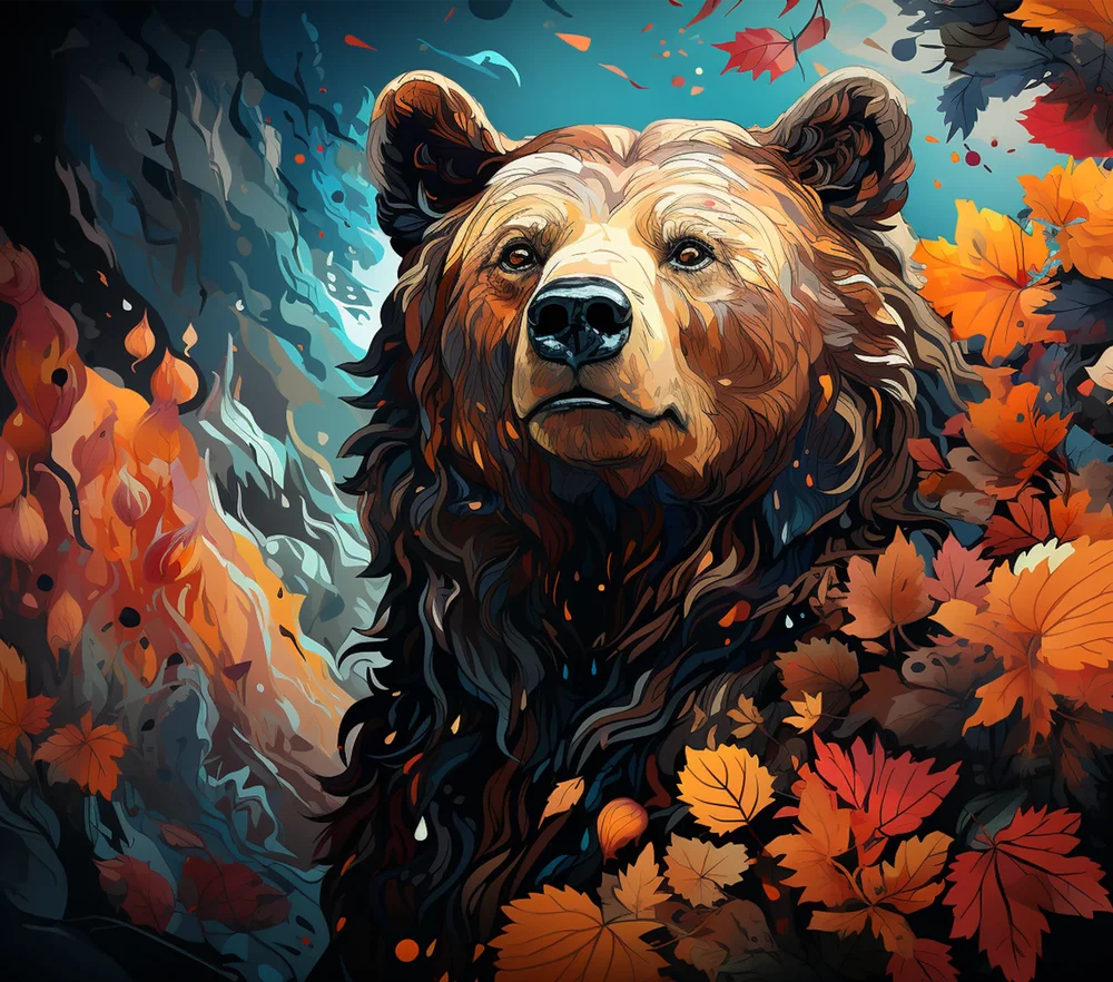 Autumn Bear Portrait