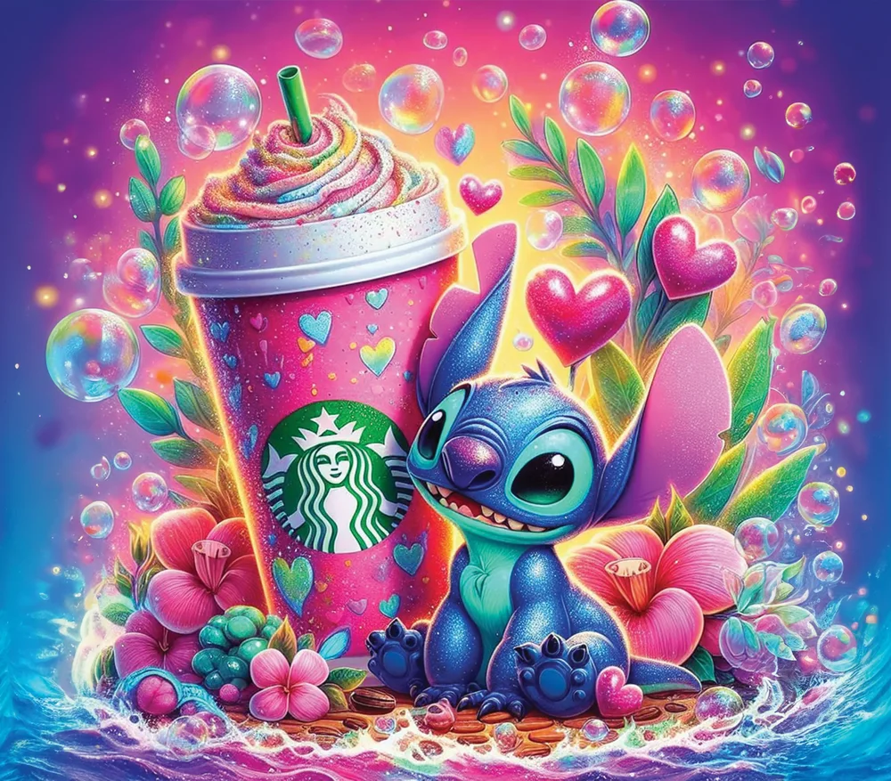 Stitch Rainbow Bubble
