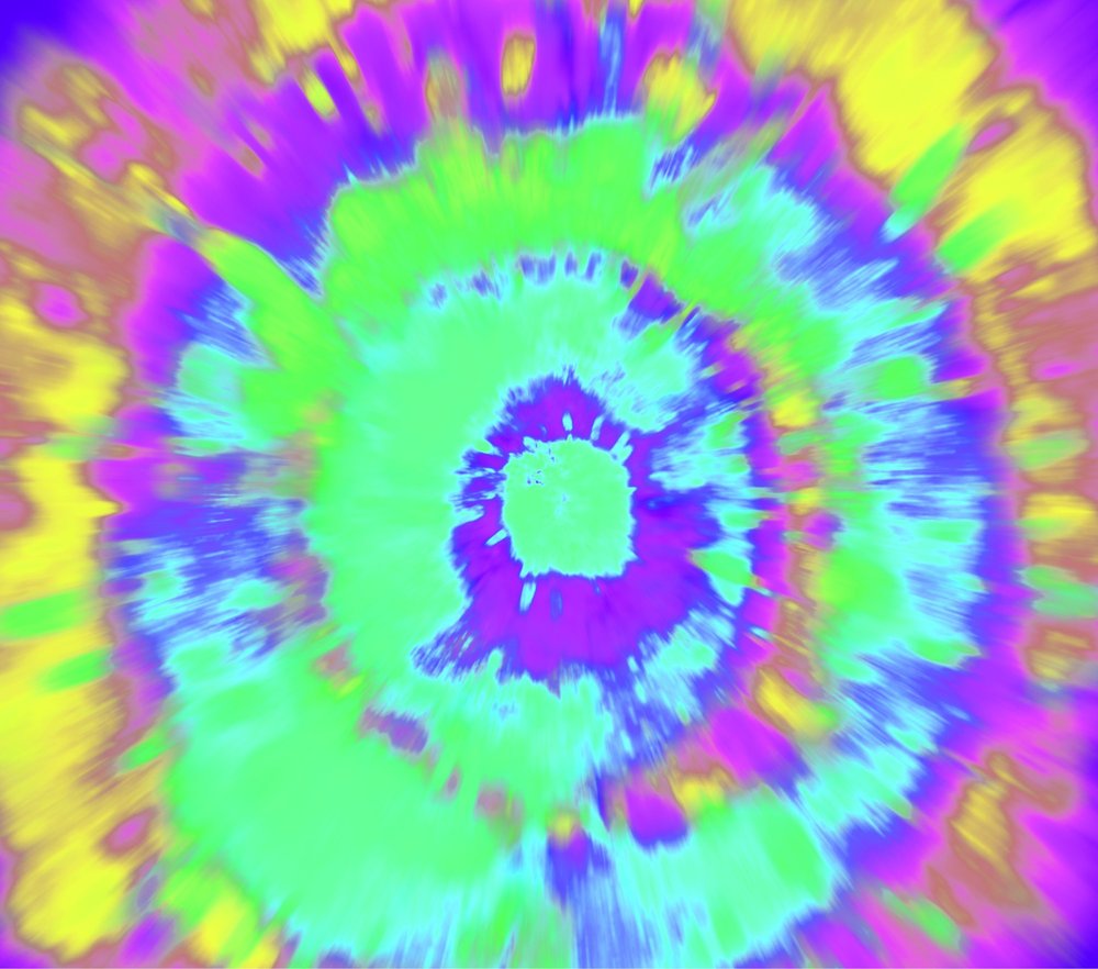 Neon Spiral Tie-Dye Burst