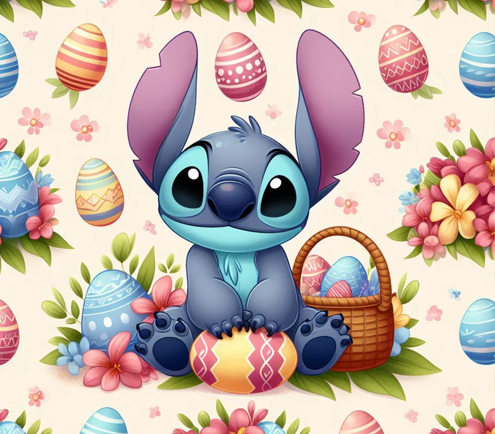 Stitch Easter Egg Basket