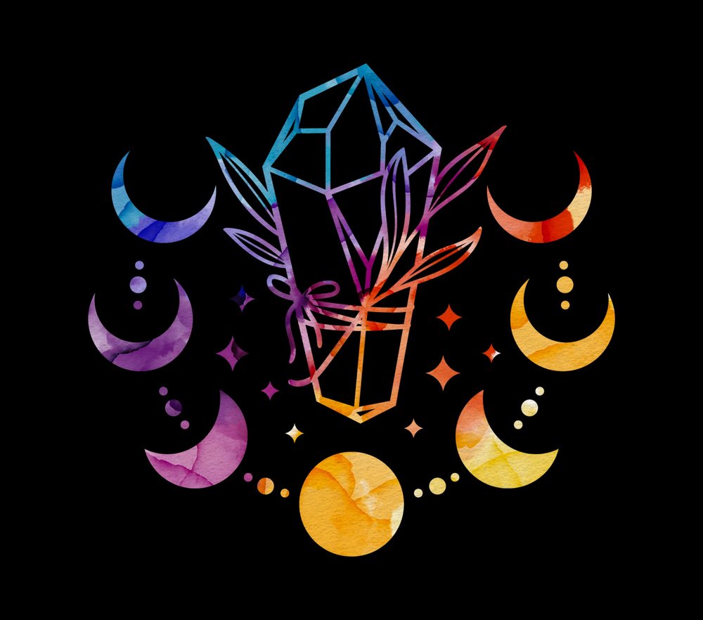 Crystal Moon Phase Mandala