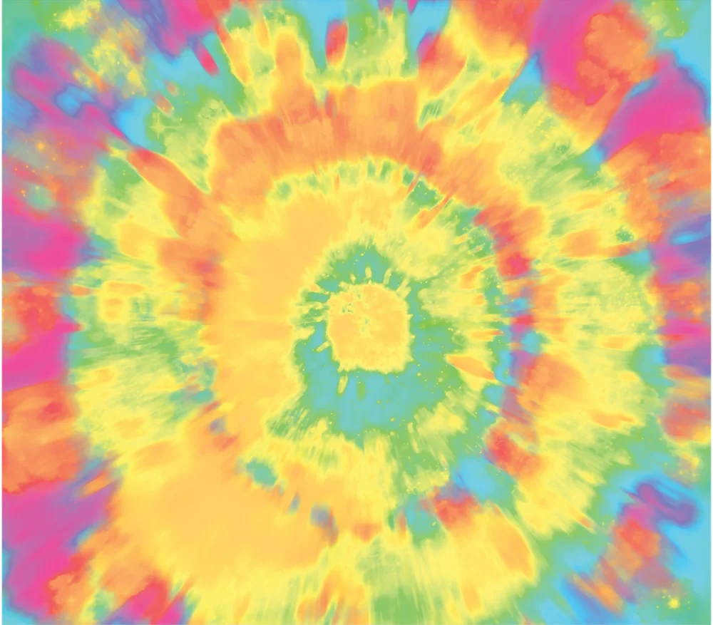 Neon Rainbow Sunflower Burst