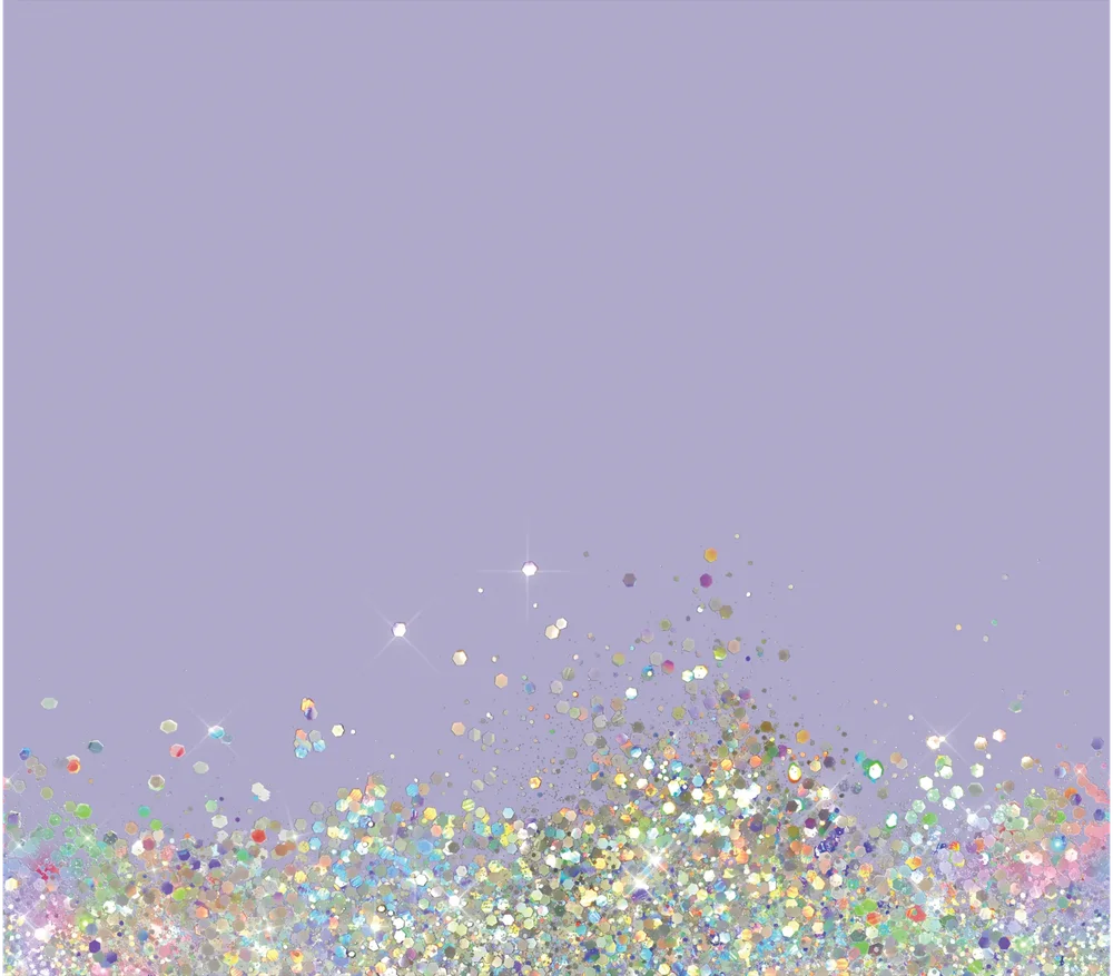 Lavender Glitter Cascade