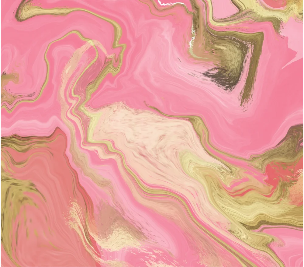 Pink Gold Marble Swirl — Pink Marbled