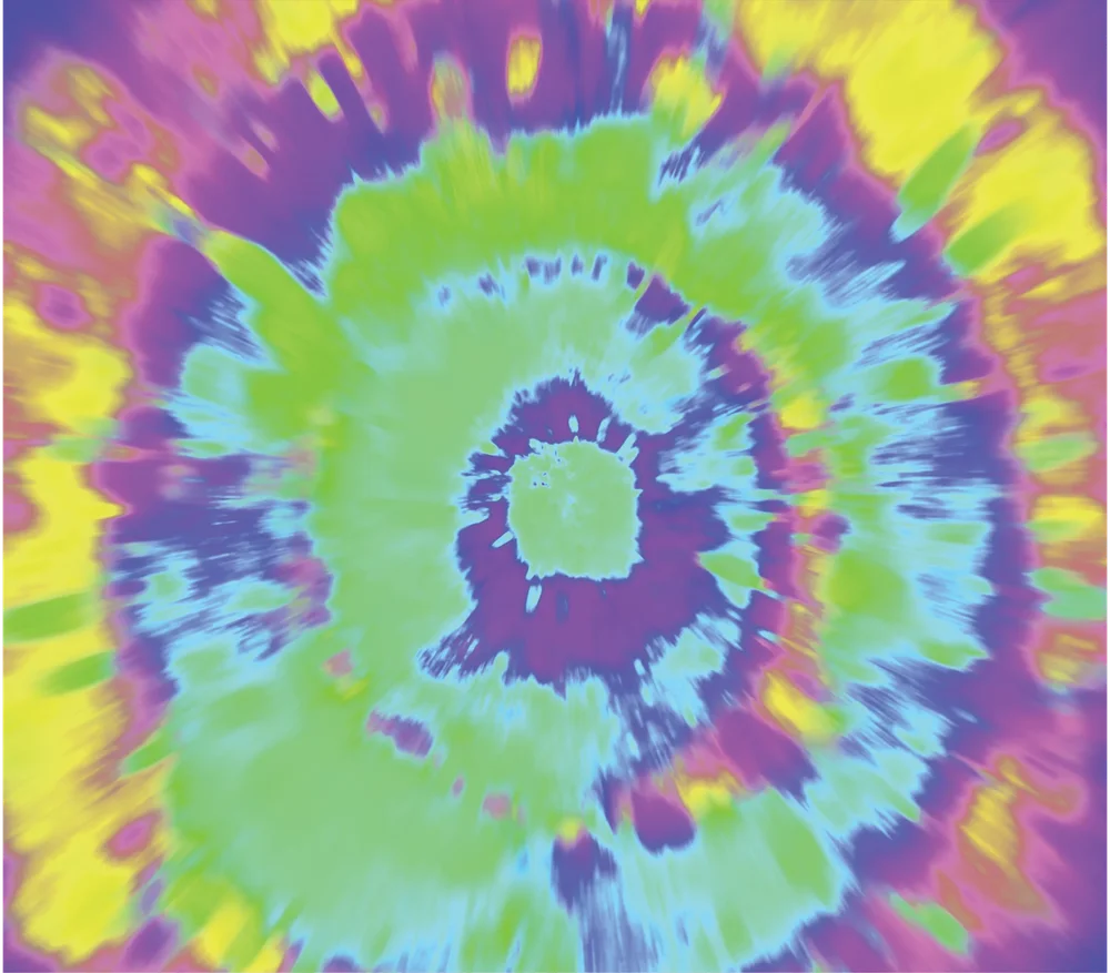 Neon Tie-Dye Spiral Eye