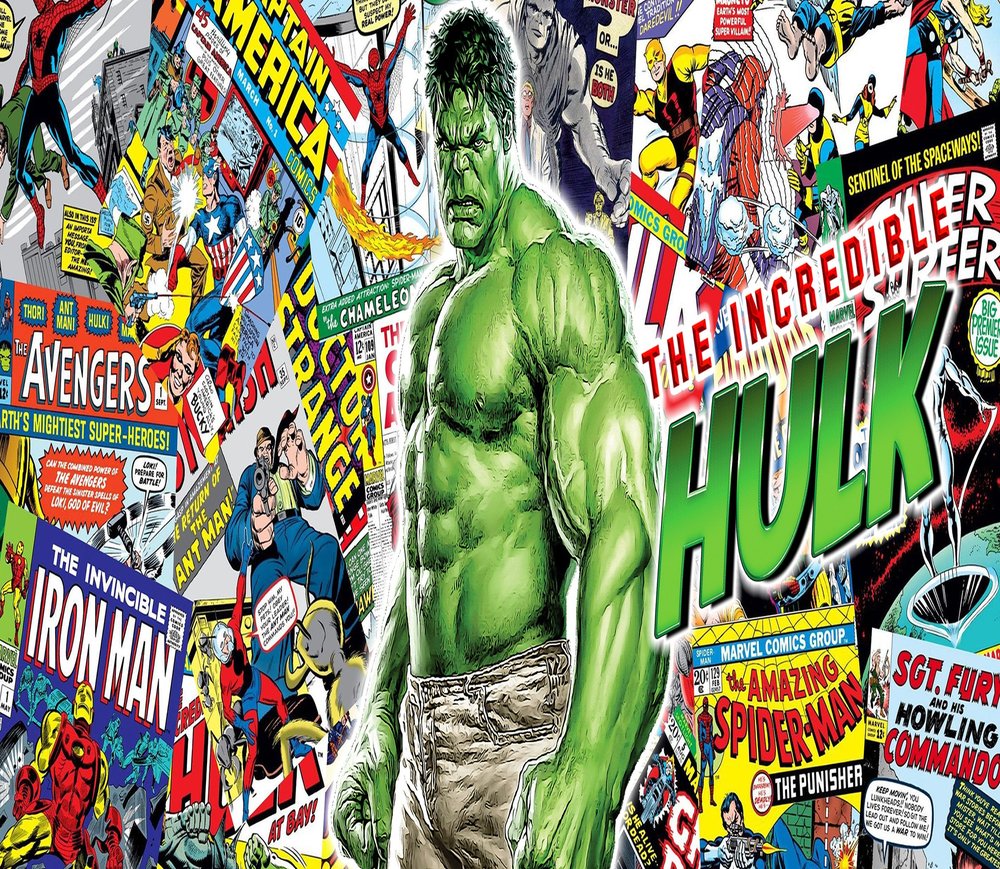 Marvel Comics Superhero Collage