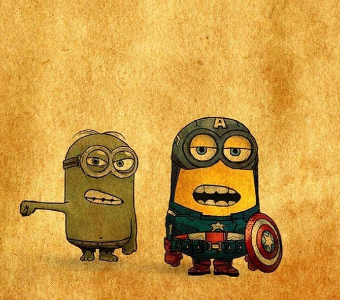 Minion Captain America Mashup
