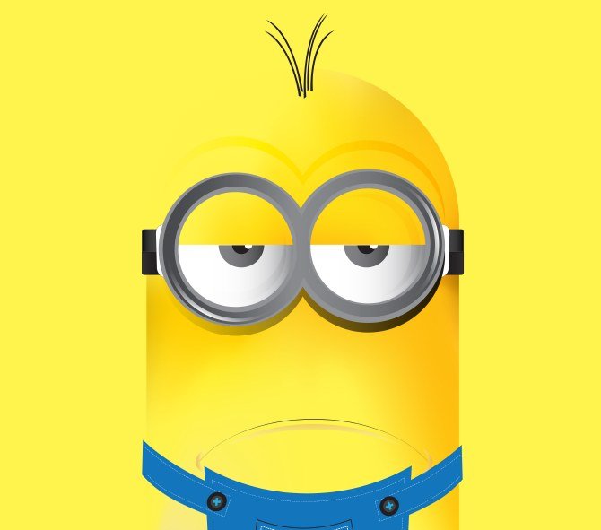 Yellow Minion Character Portrait