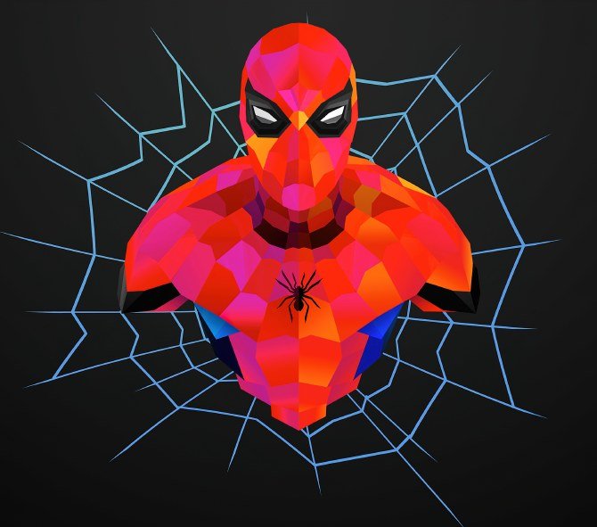 Spider-Man Geometric Pop Art