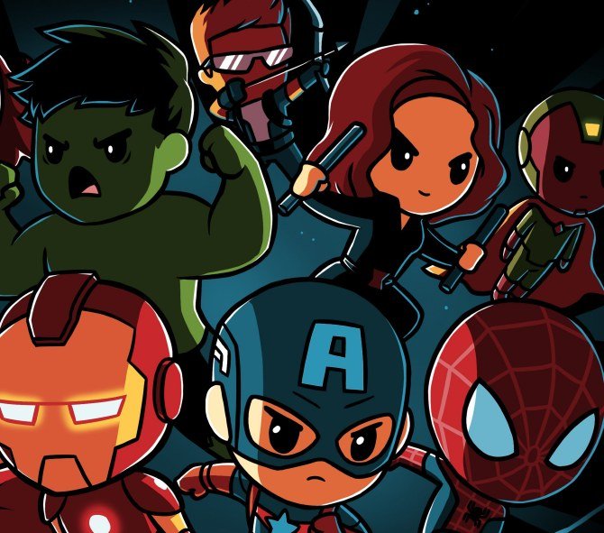 Marvel Avengers Chibi Characters