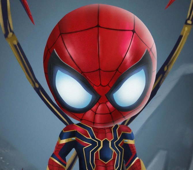 Iron Spider Chibi Character