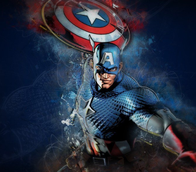 Captain America Action Pose