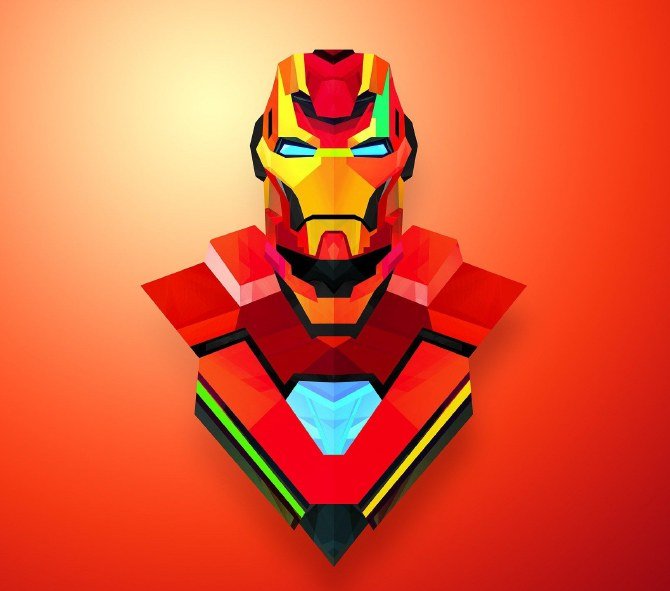 Iron Man Armor Bust Portrait