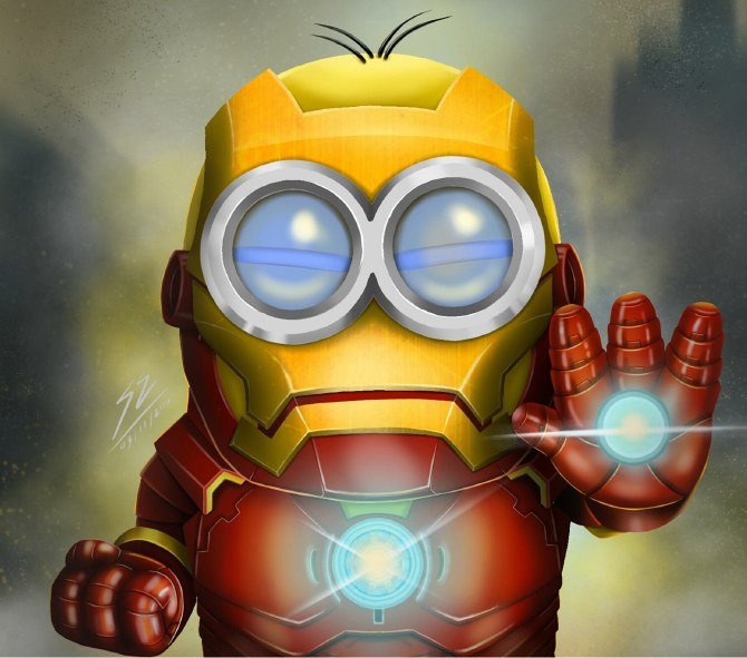 Minion Iron Man Mashup