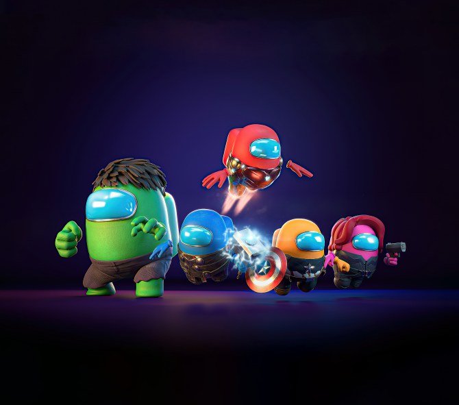Neon Robots Team Group