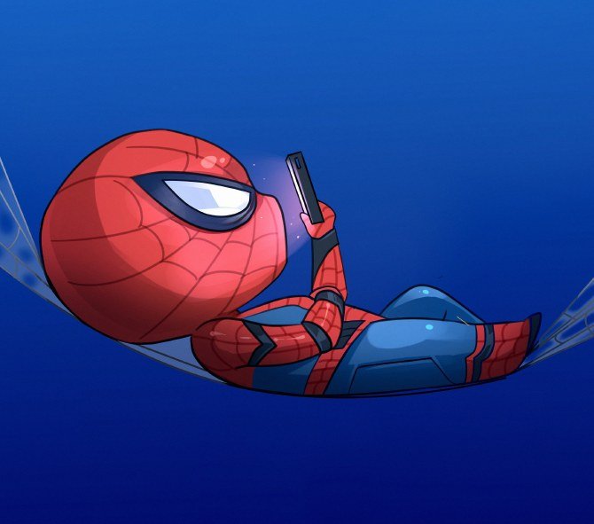 Spider-Man Action Pose Cartoon