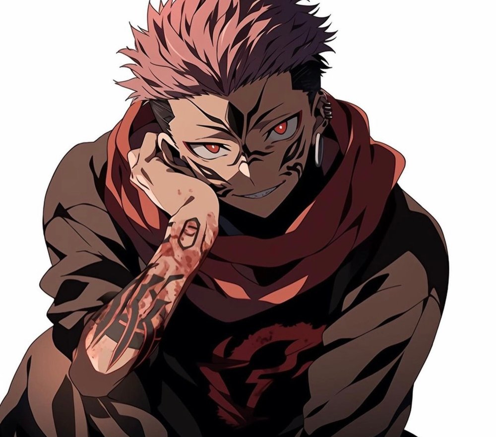 Sukuna Anime Character Portrait