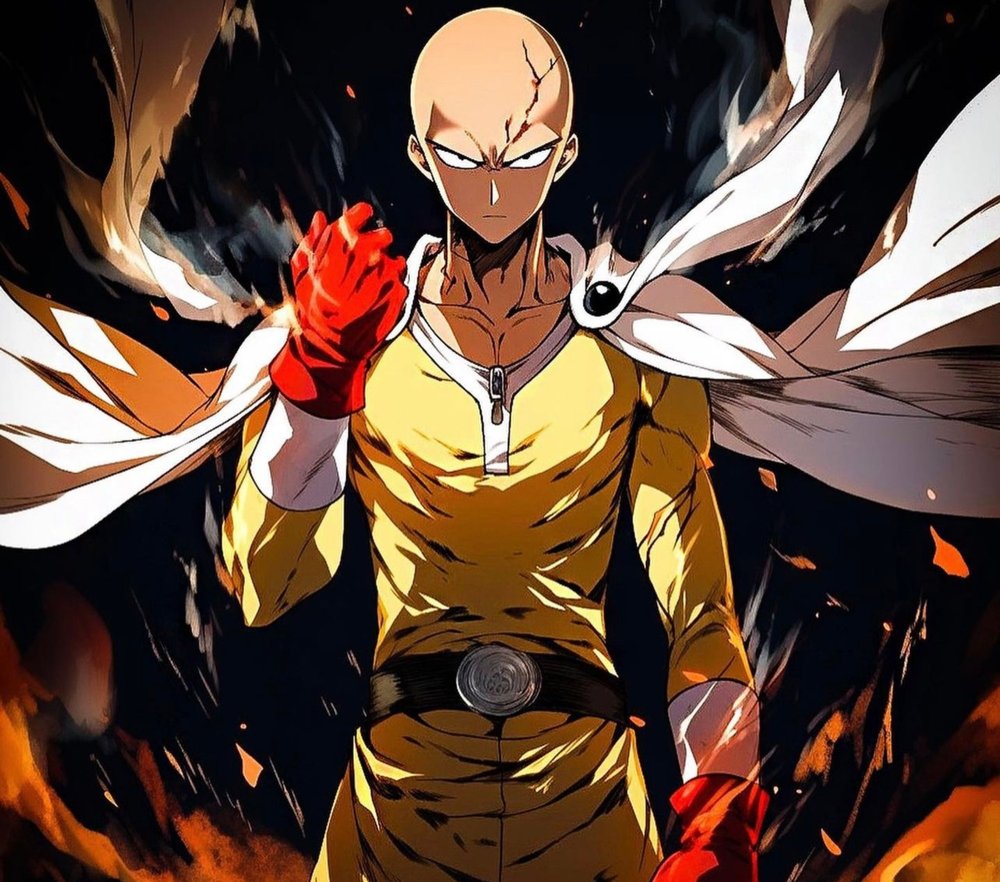 Saitama Battle Pose One Punch Man