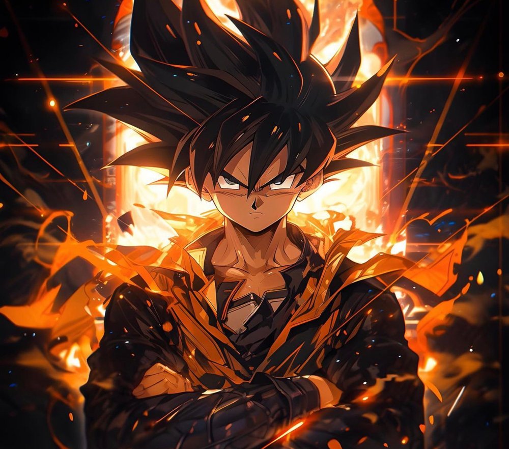 Goku Super Saiyan Fire Burst