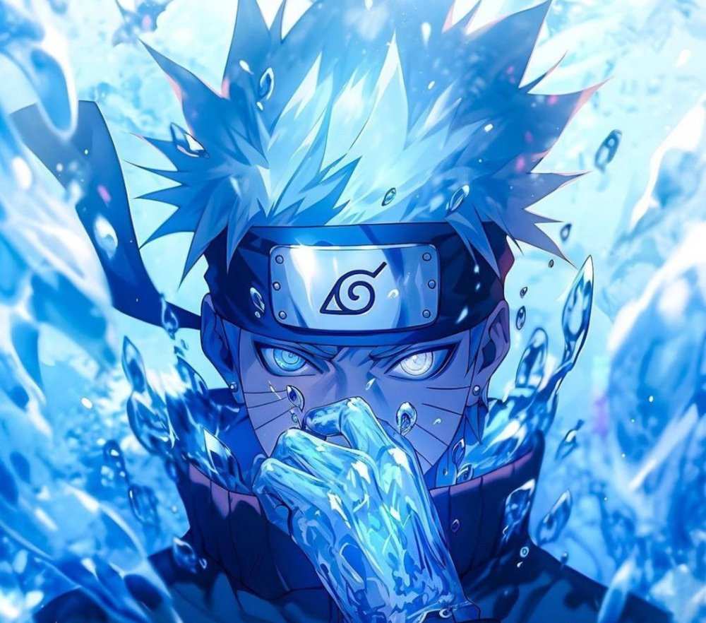 Ice Ninja Blue Portrait