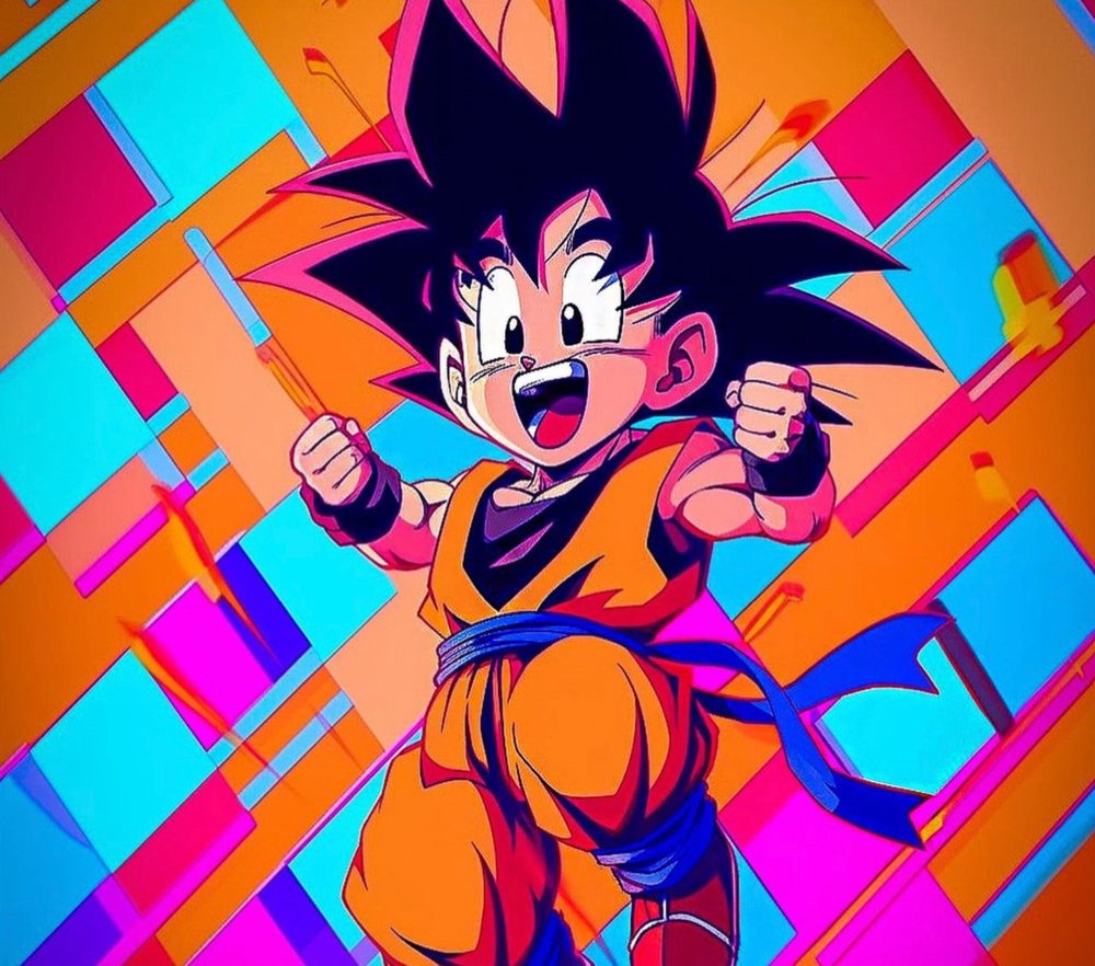Goku Pop Art Vibrant