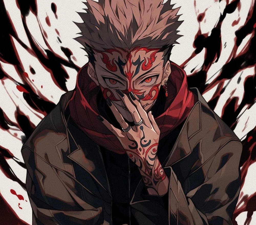 Yuji Sukuna Anime Portrait
