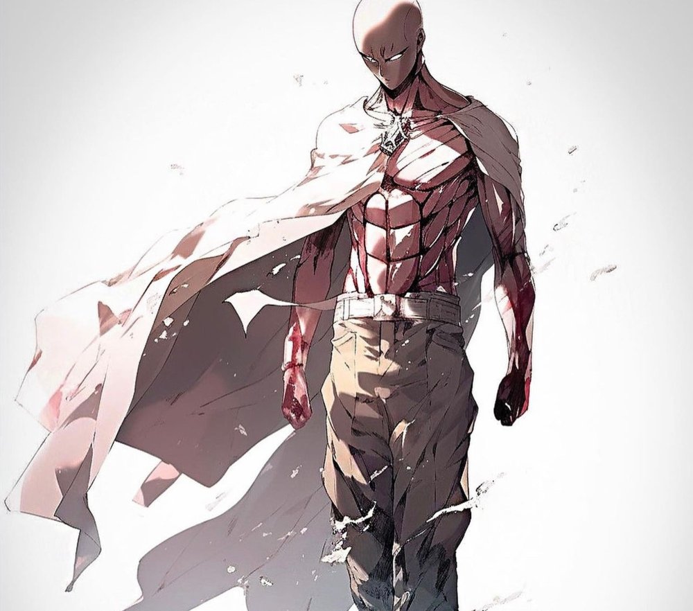 Anime Warrior With Flowing Cape