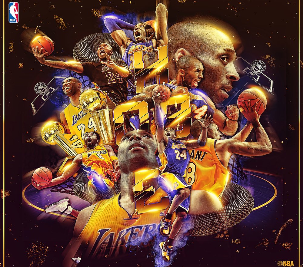 Kobe Bryant Lakers Legend Collage