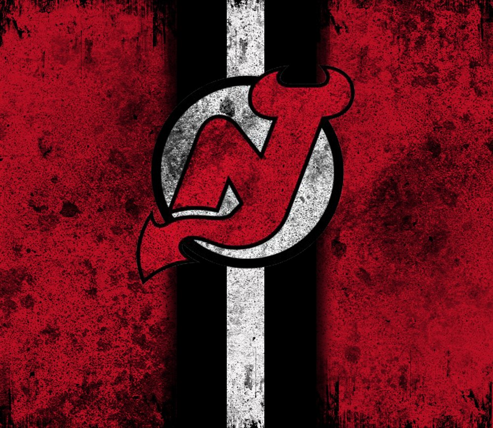 New Jersey Devils Logo — Maroon Distressed