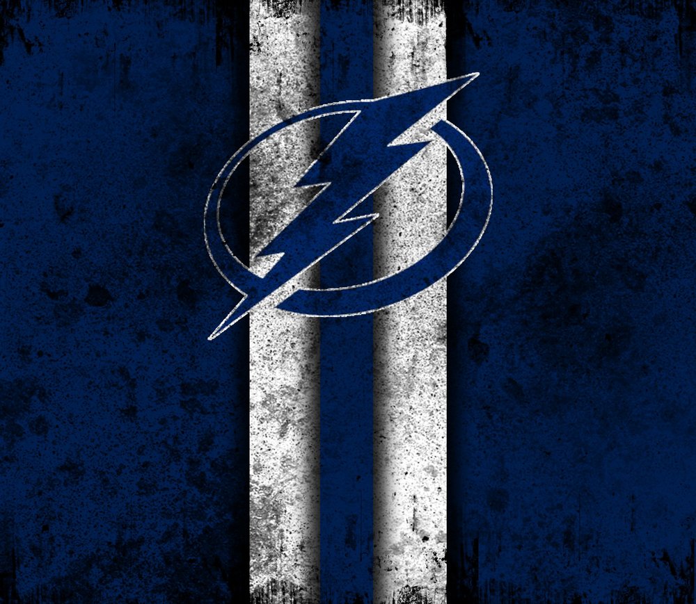Tampa Bay Lightning Logo — Black Distressed