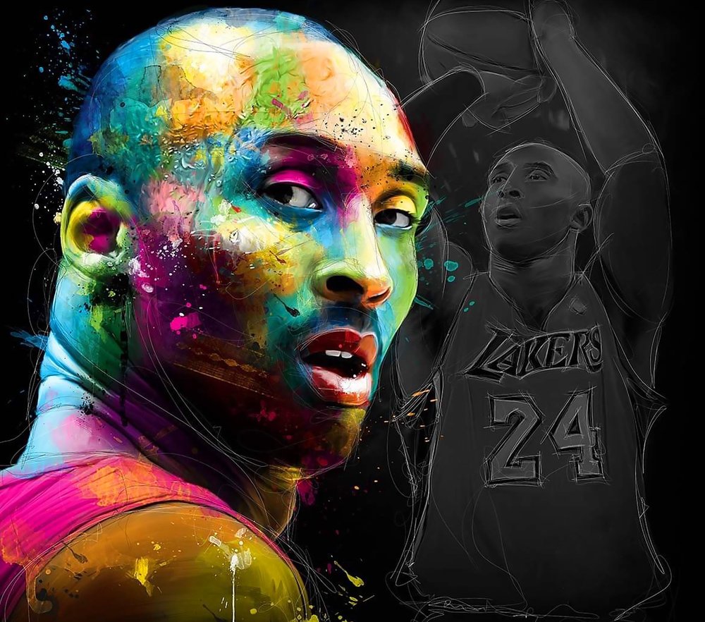 Kobe Bryant Pop Art Portrait